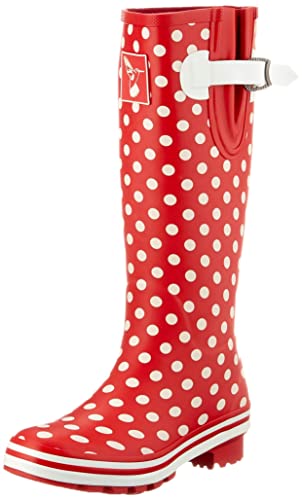 Evercreatures Women's Waterproof Rain Boots - Knee High Rubber Gumboots with Comfortable Insole for Gardening, Outdoor & Rainy Day Wear | Perfect for Wet Weather, Yard Work & Walking Dogs