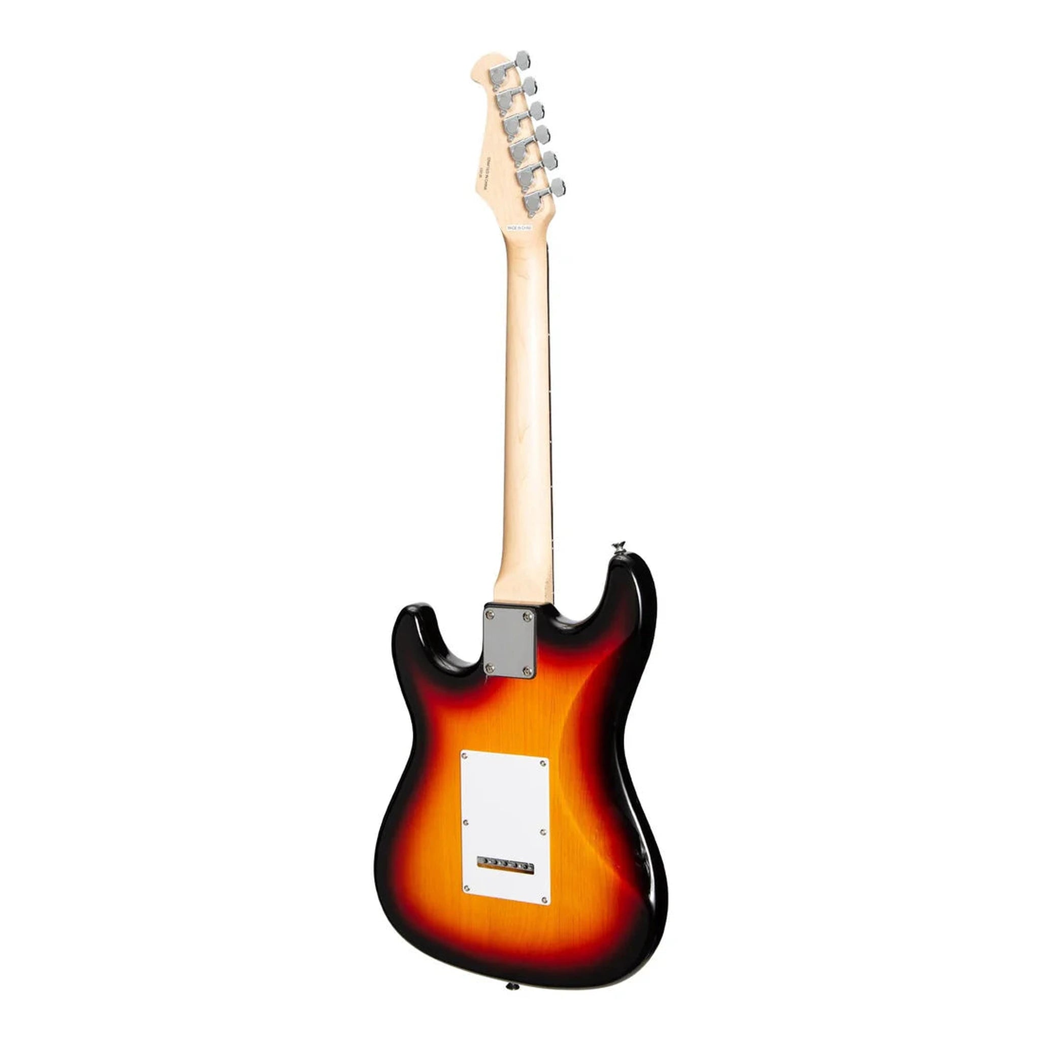 Casino ST Style 3/4 Short Scale Electric Guitar Sunburst Finish - Perfect for Beginners, Travel & Small Hands | Home Practice, Studio Recording & Live Performances