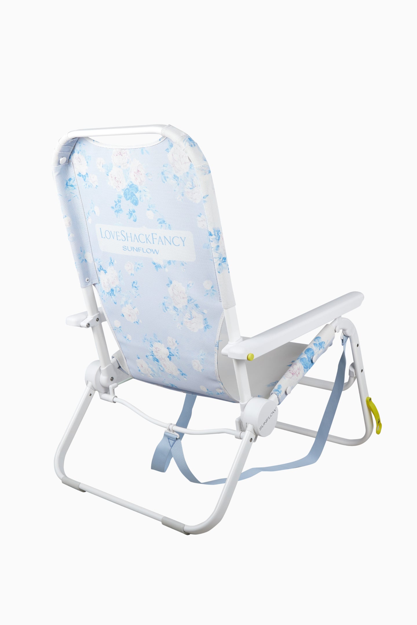 LoveShackFancy x SUNFLOW Everblooming Rosettes Beach Chair - Waterproof Portable Folding Chair for Beach, Pool, Picnic, Camping & Outdoor Relaxation