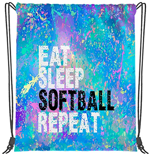 Eat Sleep Softball Repeat