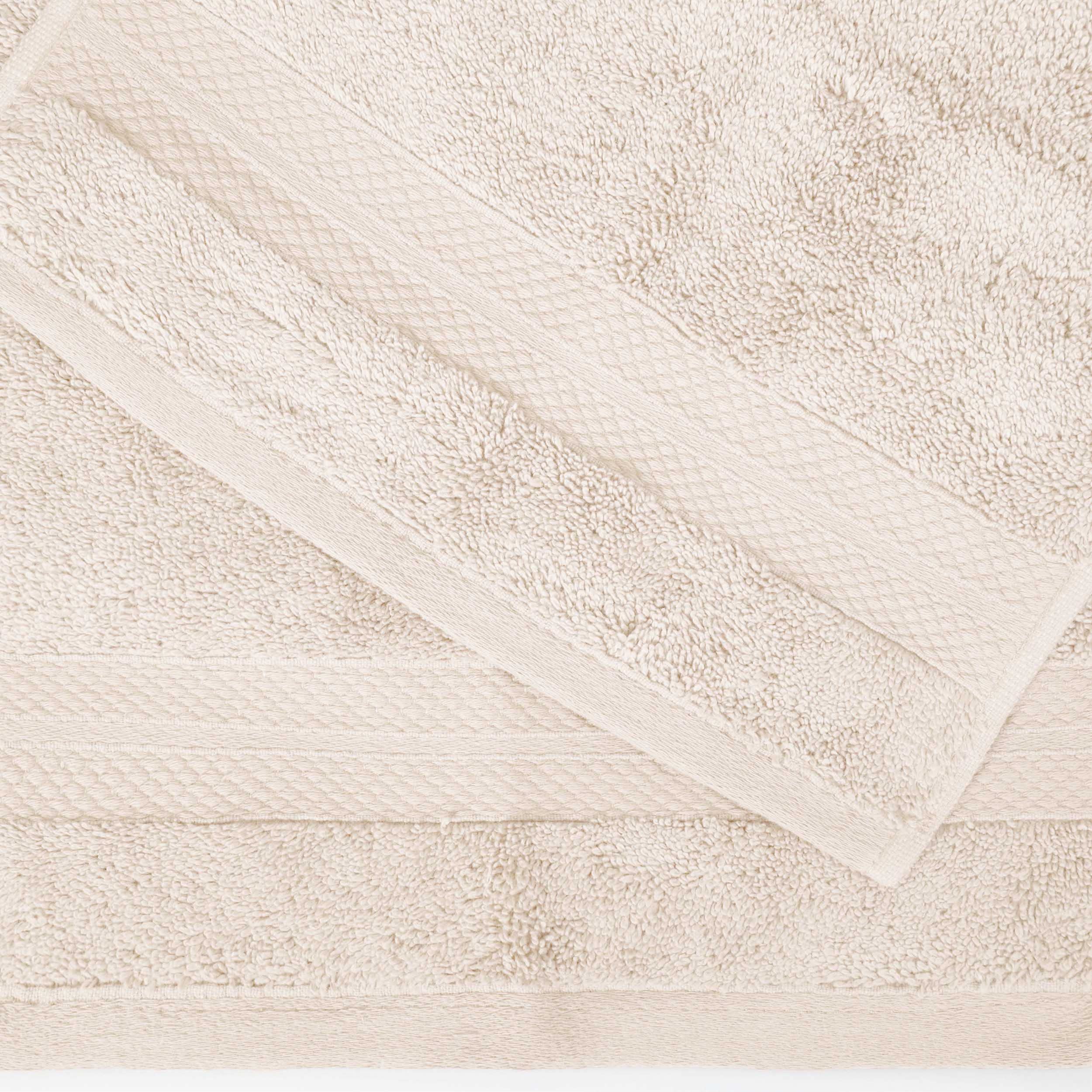 Premium 9-Piece Turkish Cotton Towel Set - Ultra Absorbent & Plush for Bath, Spa & Hotel Use - Heavyweight Luxury Towels for Adults & Kids - Ivory Collection - Perfect for Guest Bath, Master Bathroom & Shower Essentials