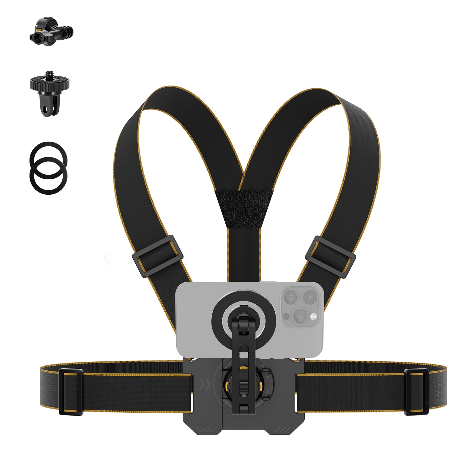 NEEWER GP18 Chest Mount Harness for GoPro, Action Cameras & Smartphones - Hands-Free POV Recording for Hiking, Cycling & Outdoor Adventures