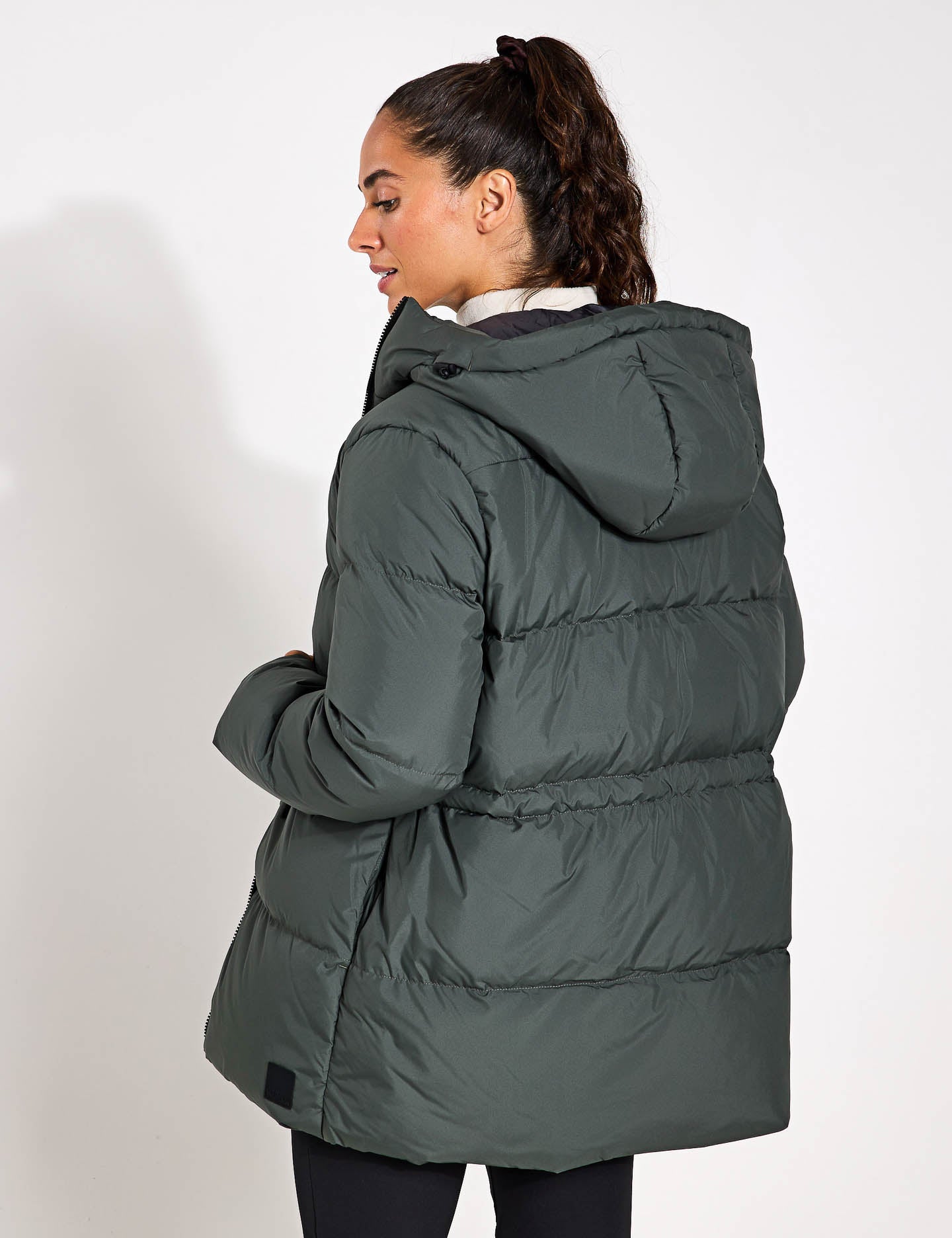 Kirschallee Jacket for Men & Women - Waterproof Windbreaker with Hood - Slate Green Outdoor Jacket for Hiking, Camping & Travel