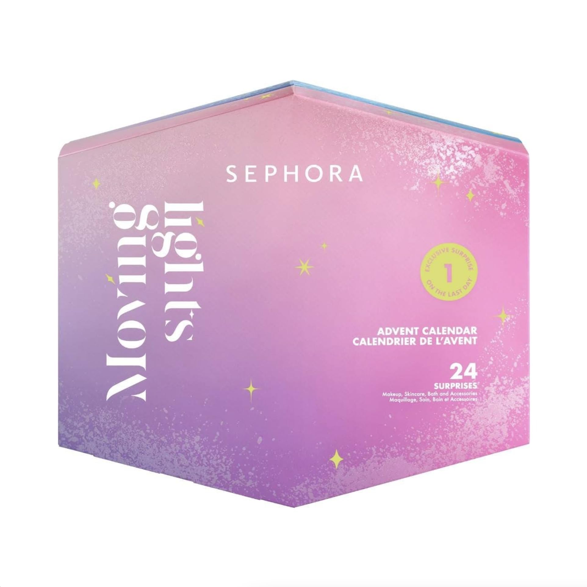 Sephora Advent Calendar 2024 with Moving Lights - 24 Beauty Surprises Including Makeup, Skincare, Bath & Accessories | Perfect Christmas Countdown Gift for Women & Teens