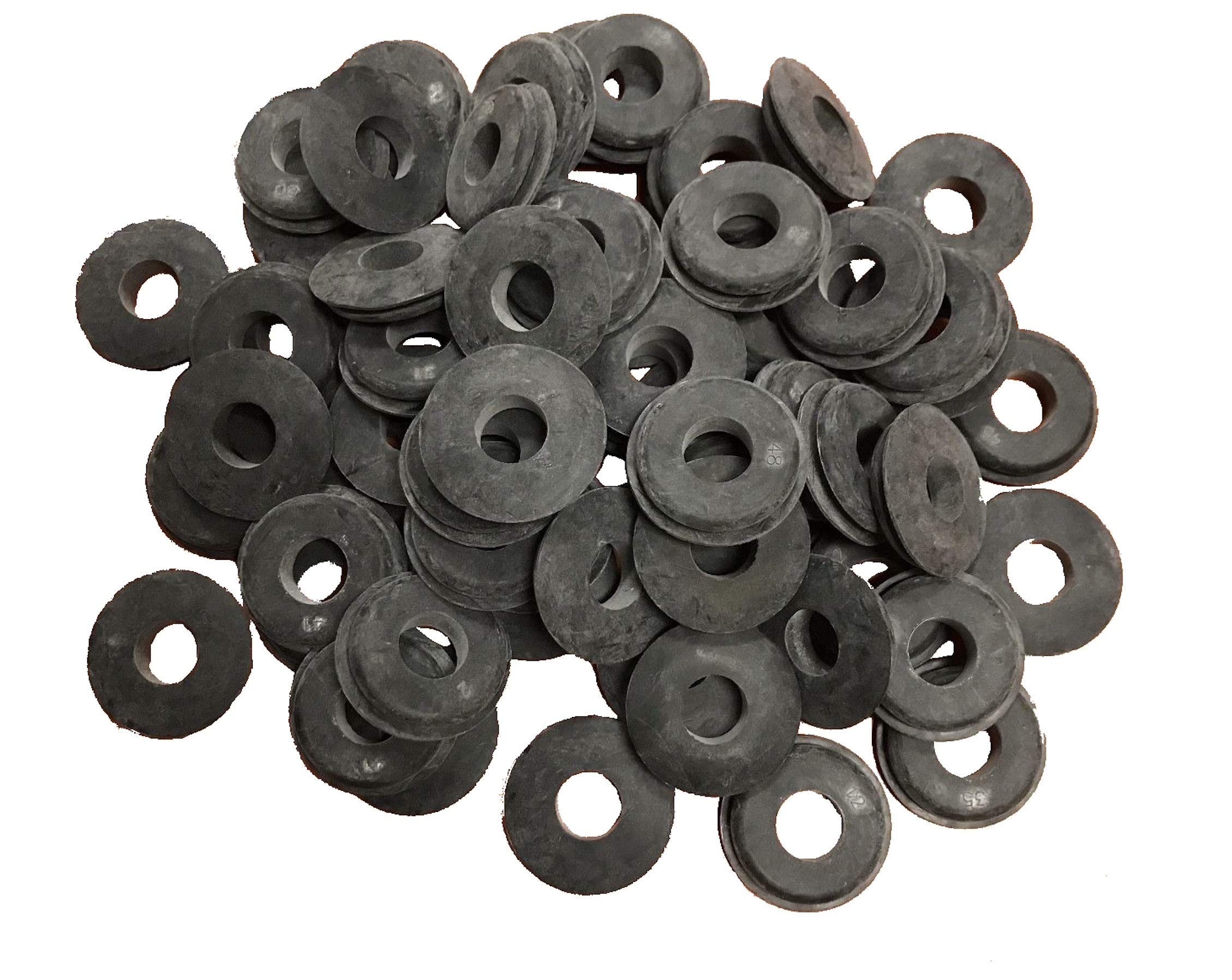 Automann Double Lip Urethane Gladhand Seal (300, Black) - Heavy Duty Truck Air Brake System Replacement Part for Semi Trailers and Commercial Vehicles