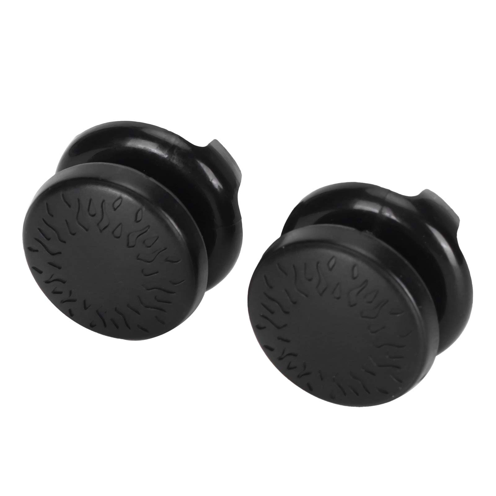 ASHATA 2-Pack PS5 Thumbstick Extenders - 3D Textured Grip Joystick Caps for Playstation 5 Controller (Black) - Enhanced Gaming Comfort & Precision for FPS, Racing & Action Games - Perfect for Long Gaming Sessions & Competitive Play - Ideal for Call of Duty, Fortnite & Gran Turismo Players