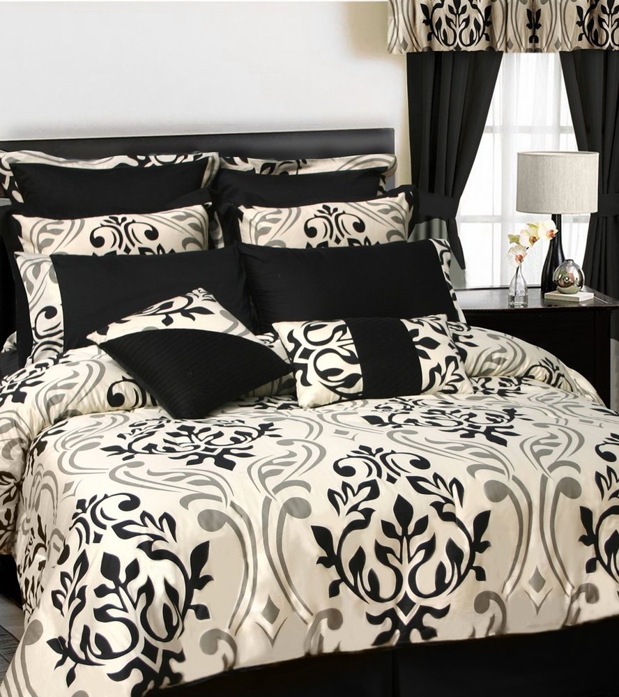 Tribeca Living Room in A Bag 24-Piece Bedding Set - Full Size (Prague/Multi) | Includes Oversized Comforter, Shams, Bedskirt, Curtains, Valance, Decorative Cushions & Sheets | Perfect for Guest Rooms, Apartments & Cozy Bedroom Makeovers
