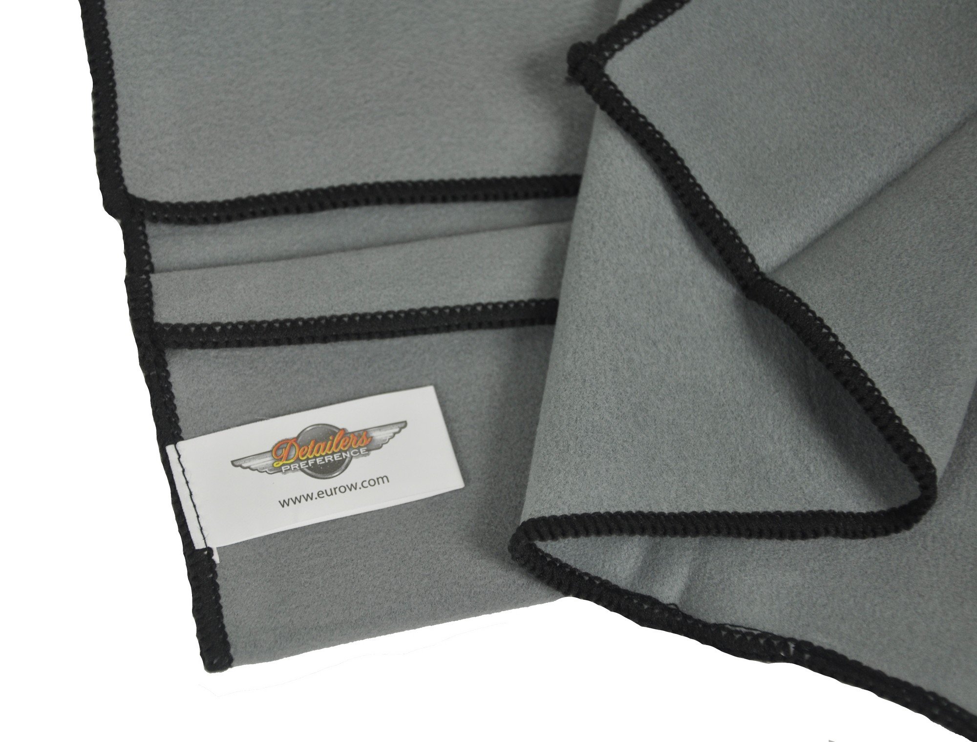Eurow Premium Microfiber Cleaning Cloths for Phone Screens, Laptops, Glasses & Electronics - 2 Pack, Gray - Streak-Free Cleaning for Smartphones, Tablets, Cameras & Eyewear