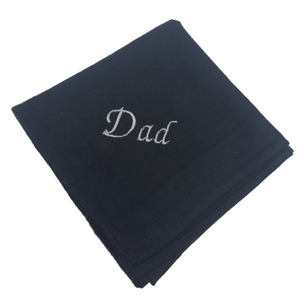 Personalized Monogram Cotton Handkerchief for Men - Thoughtful Gift for Dad, Husband, Grandfather - Perfect for Weddings, Anniversaries & Special Occasions