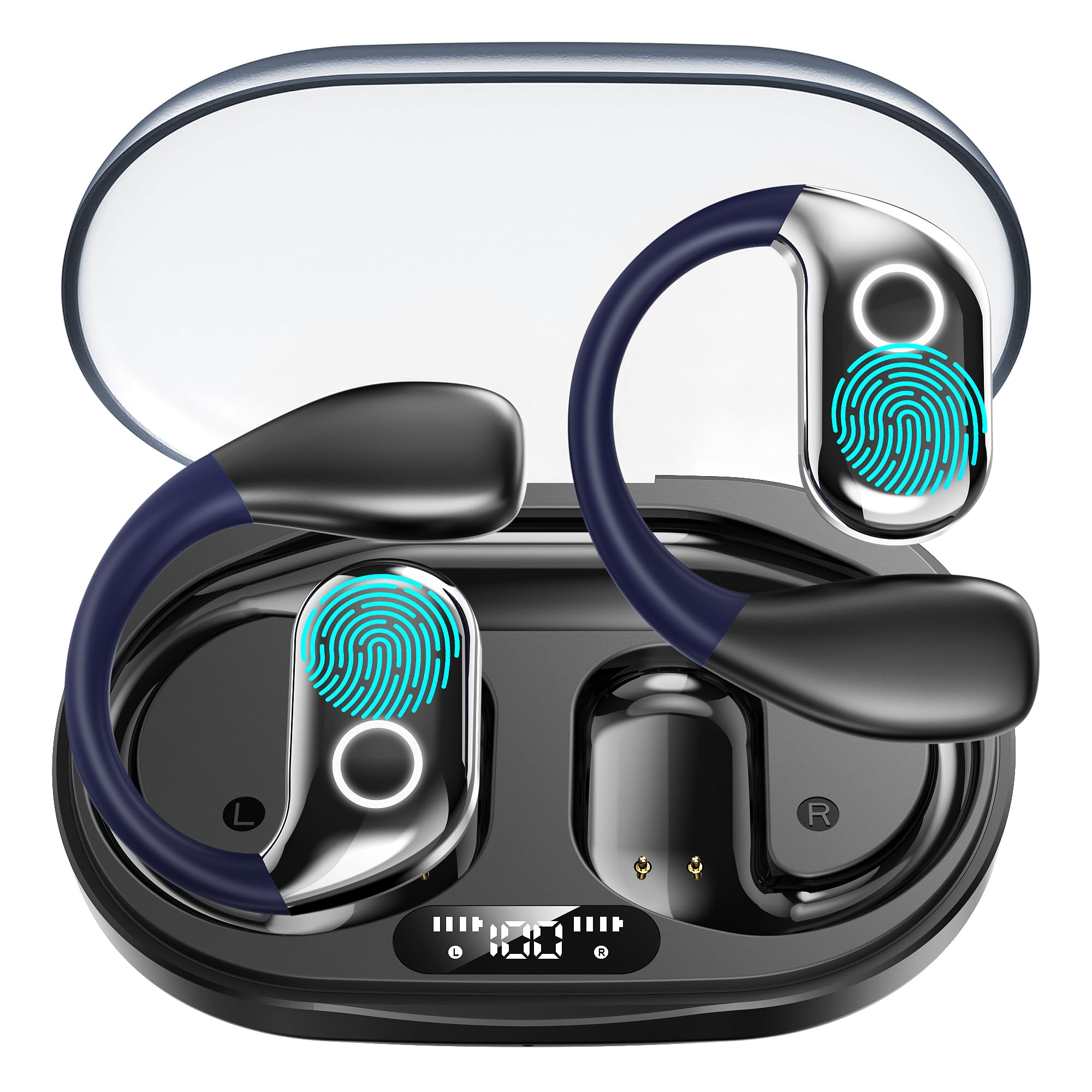 Wireless Bluetooth AI Language Translator Earbuds - Real-Time 3-in-1 Translation Device Supporting 144 Languages & Accents | Perfect for Travel, Business Meetings & Language Learning (Black)