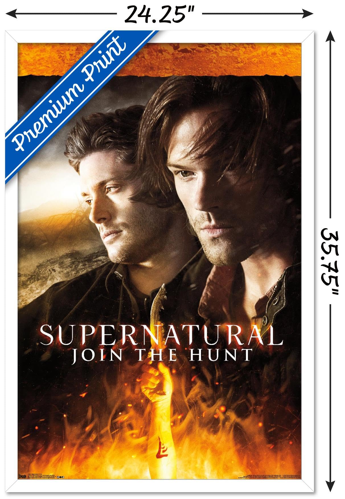 Supernatural Fire Wall Poster - 22.375