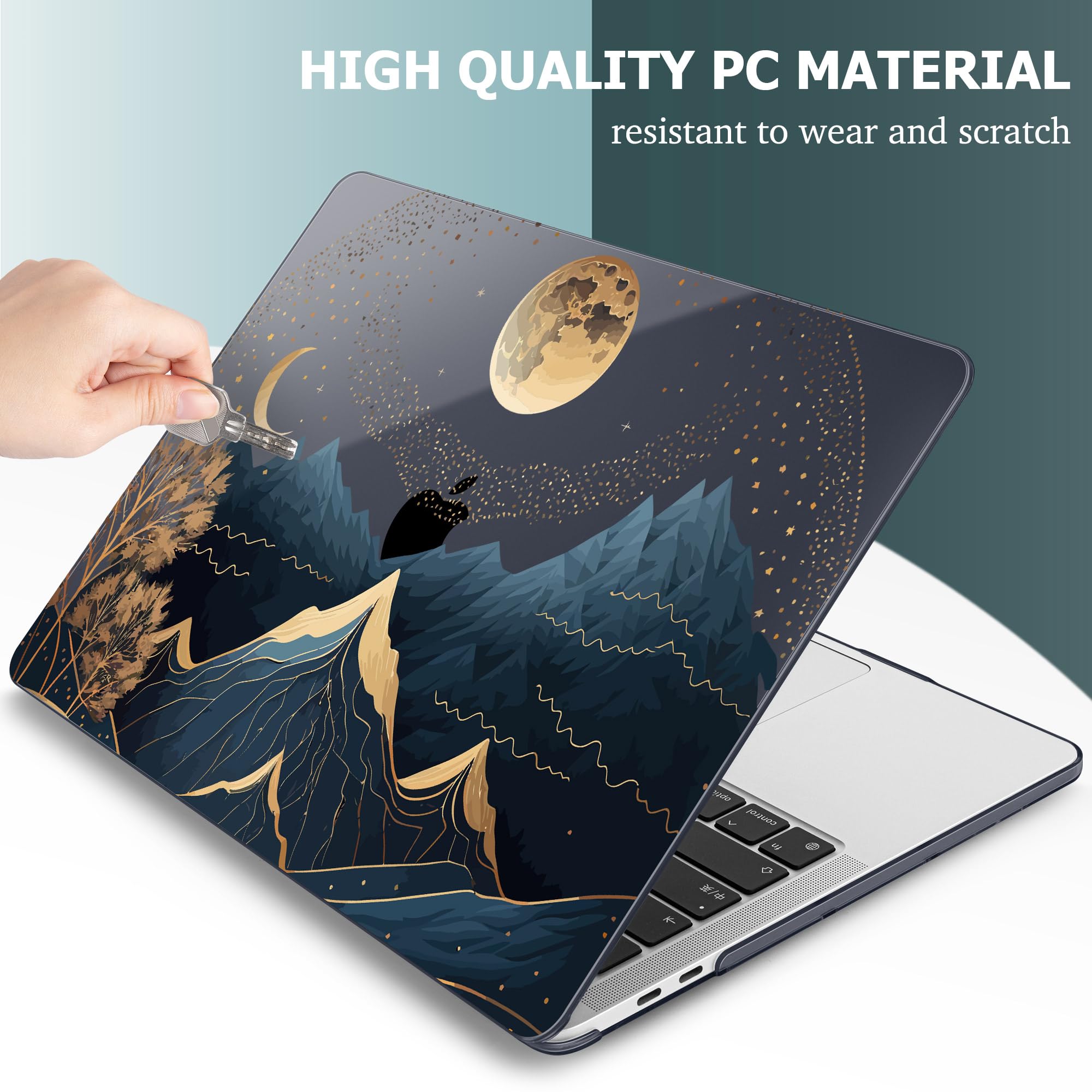 May Chen Hard Plastic Protective Case for MacBook Pro 16-inch (2020/2019 Model A2141) with Touch Bar & Touch ID - Includes Keyboard Cover + Screen Protector | Perfect for Office, Travel & School Use