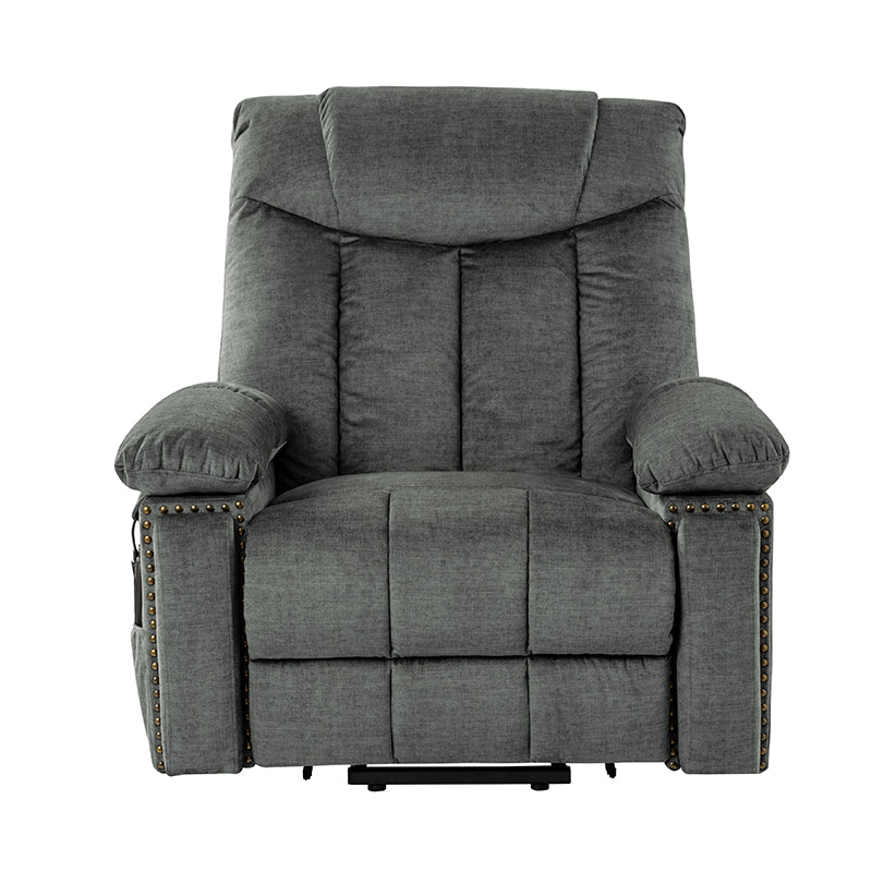 LuxComfort Power Lift Recliner Chair for Elderly - Heavy Duty Electric Reclining Sofa with Massage & Heat - Perfect for Living Room, Home Theater & Mobility Assistance