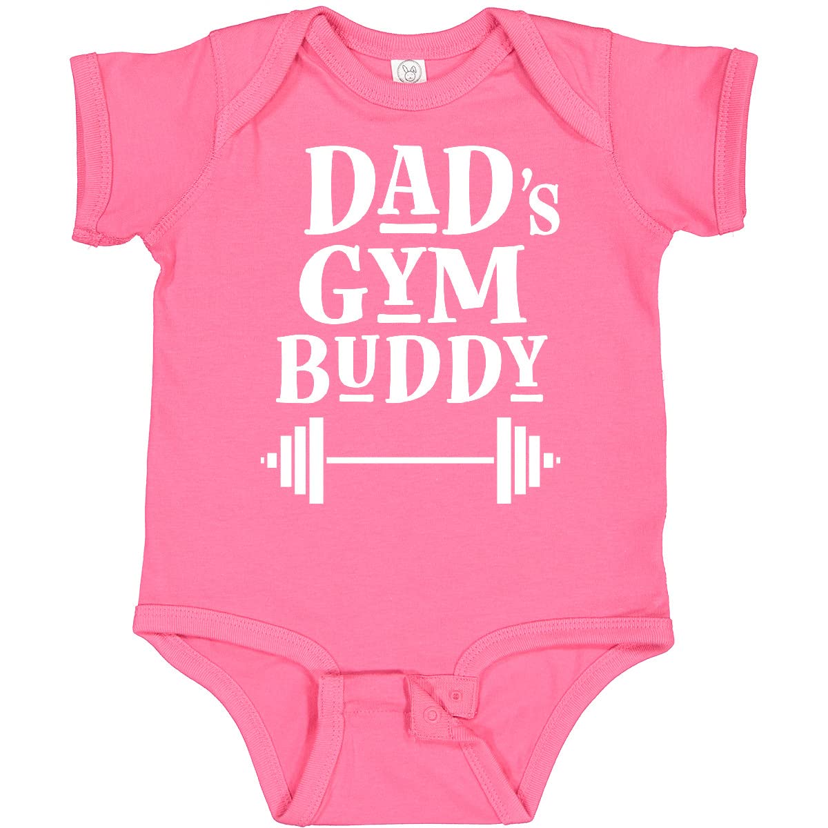Inktastic Daddy Gym Buddy Workout Fitness Baby Bodysuit - Cute Father & Baby Matching Outfit for Gym, Workout & Father's Day Gifts