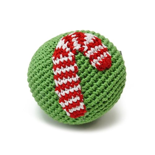 Colorful Candy Cane Ball Toy for Kids - Christmas Party Favors, Stocking Stuffers & Holiday Decorations - Fun Bouncing Ball Game for Indoor/Outdoor Play