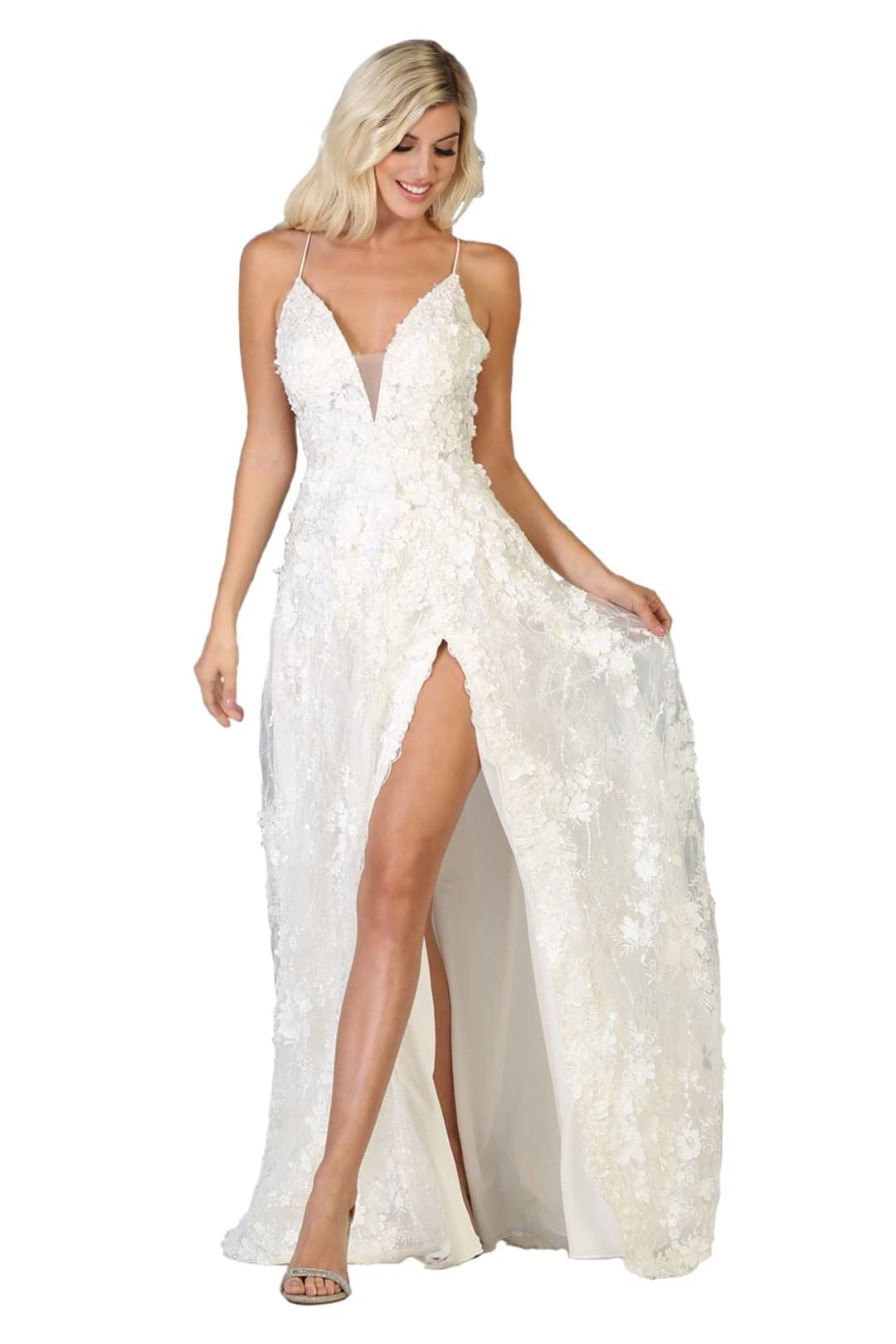 Elegant Thigh High Slit Prom Dress for Women - Sexy Long Evening Gown for Homecoming, Party & Formal Events