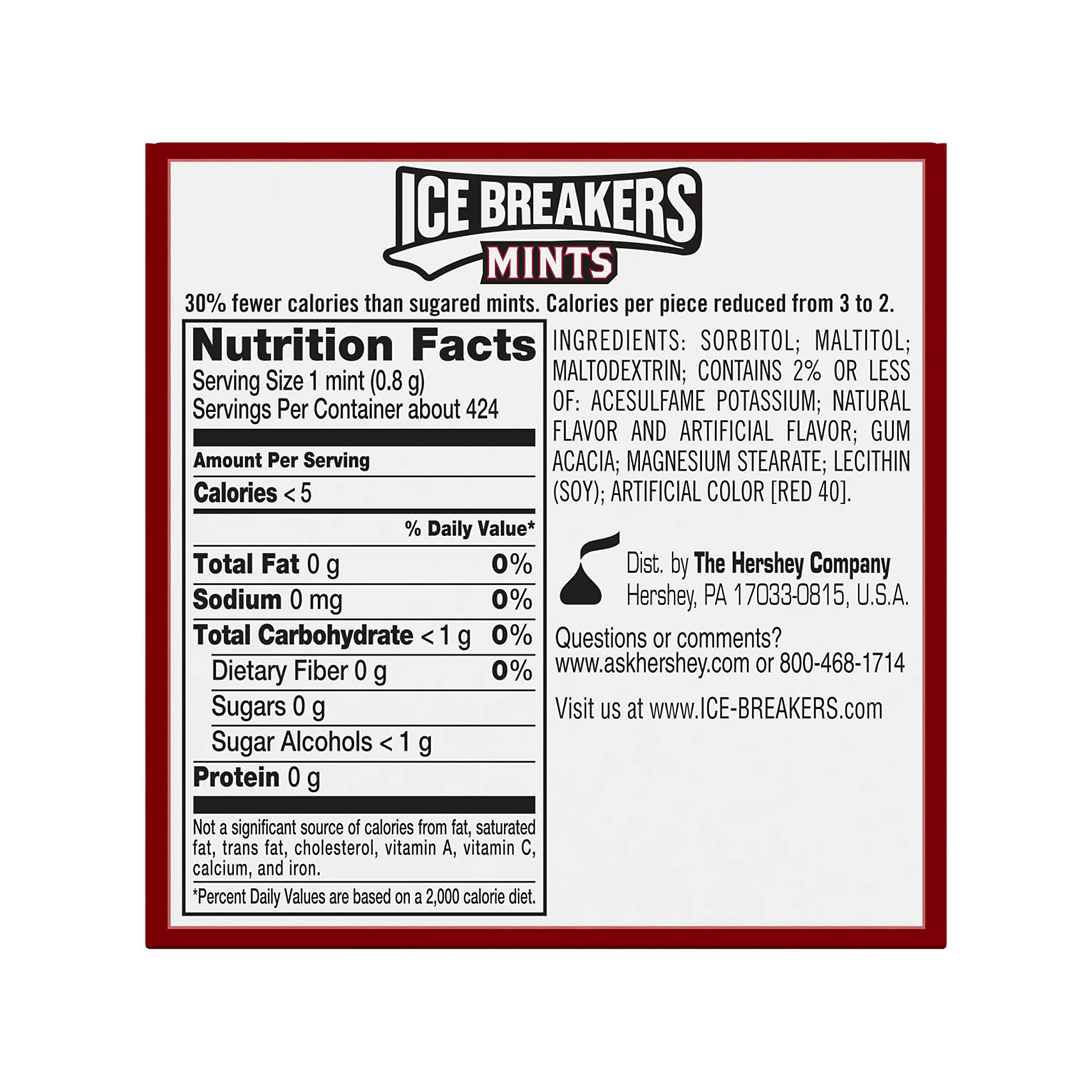 Sugar Free Cinnamon ICE BREAKERS Mints - 1.5-Ounce (Pack of 8) | Refreshing Breath Mints for Work, Travel & Everyday Freshness