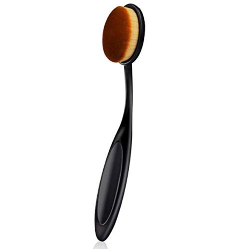 Belicia 2-Piece Professional Oval Loose Powder & Foundation Makeup Brush Set - Perfect for Blending Liquid, Cream & Powder Cosmetics | Ideal for Contouring, Highlighting & Flawless Finish Makeup Application
