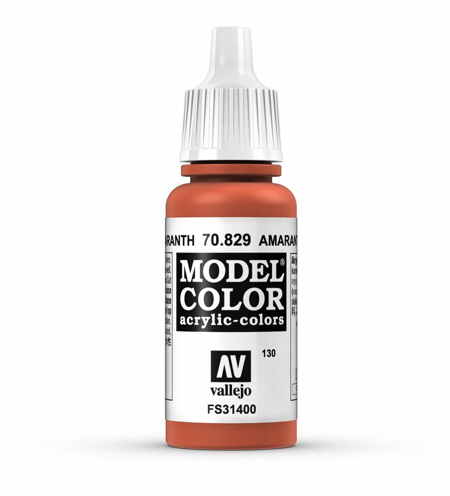 Vallejo Amaranth Red Acrylic Paint - 17ml Bottle for Miniatures, Models & DIY Crafts - Perfect for Warhammer, Scale Models & Art Projects