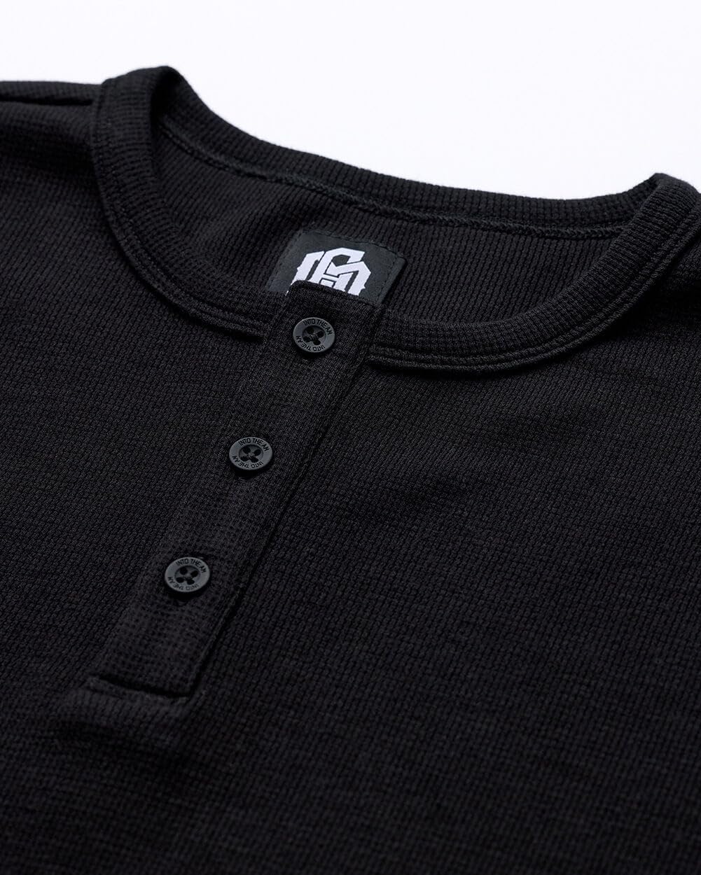 INTO THE AM Men's Long Sleeve Waffle Henley Shirt - Soft Thermal Cotton Fall & Winter Shirt (Sizes S-4XL) | Cozy Casual Wear for Outdoor Activities & Layering