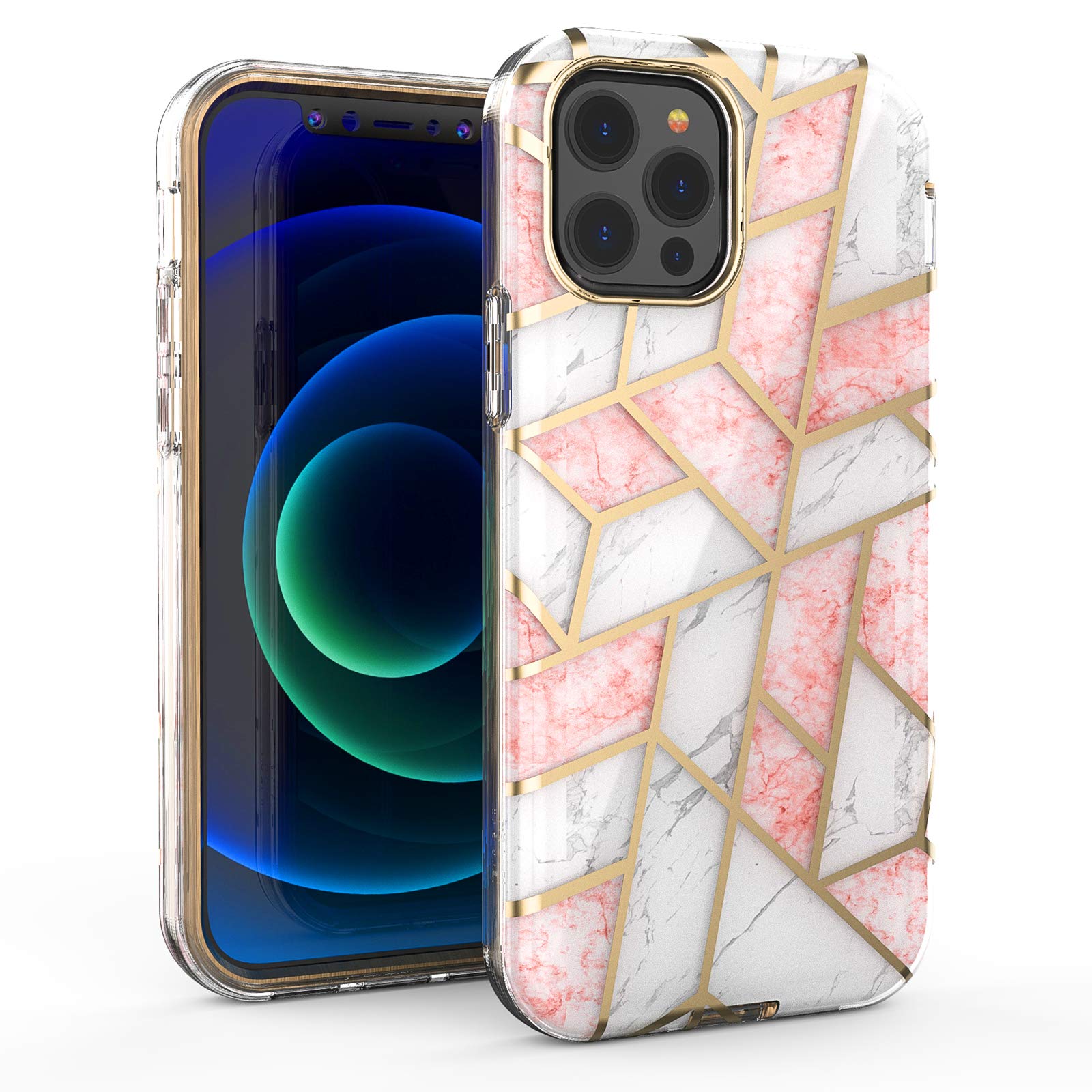 ATUS Design Royal Series iPhone 12 & 12 Pro Case - Elegant Pattern Protective Cover | Perfect for Daily Use, Office & Special Occasions