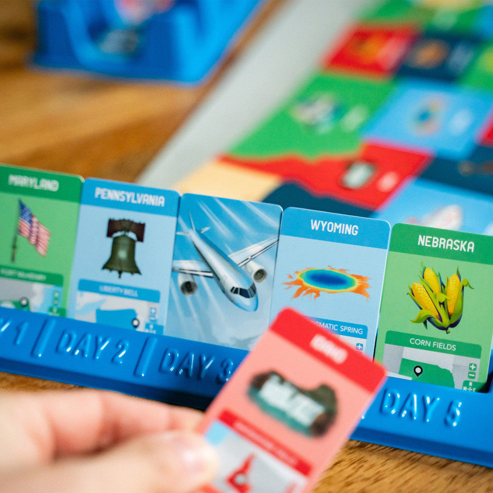 10 Days in the USA Second Edition - Family Strategy Board Game for Ages 8+ | Perfect for Game Nights, Travel Education & Geography Learning