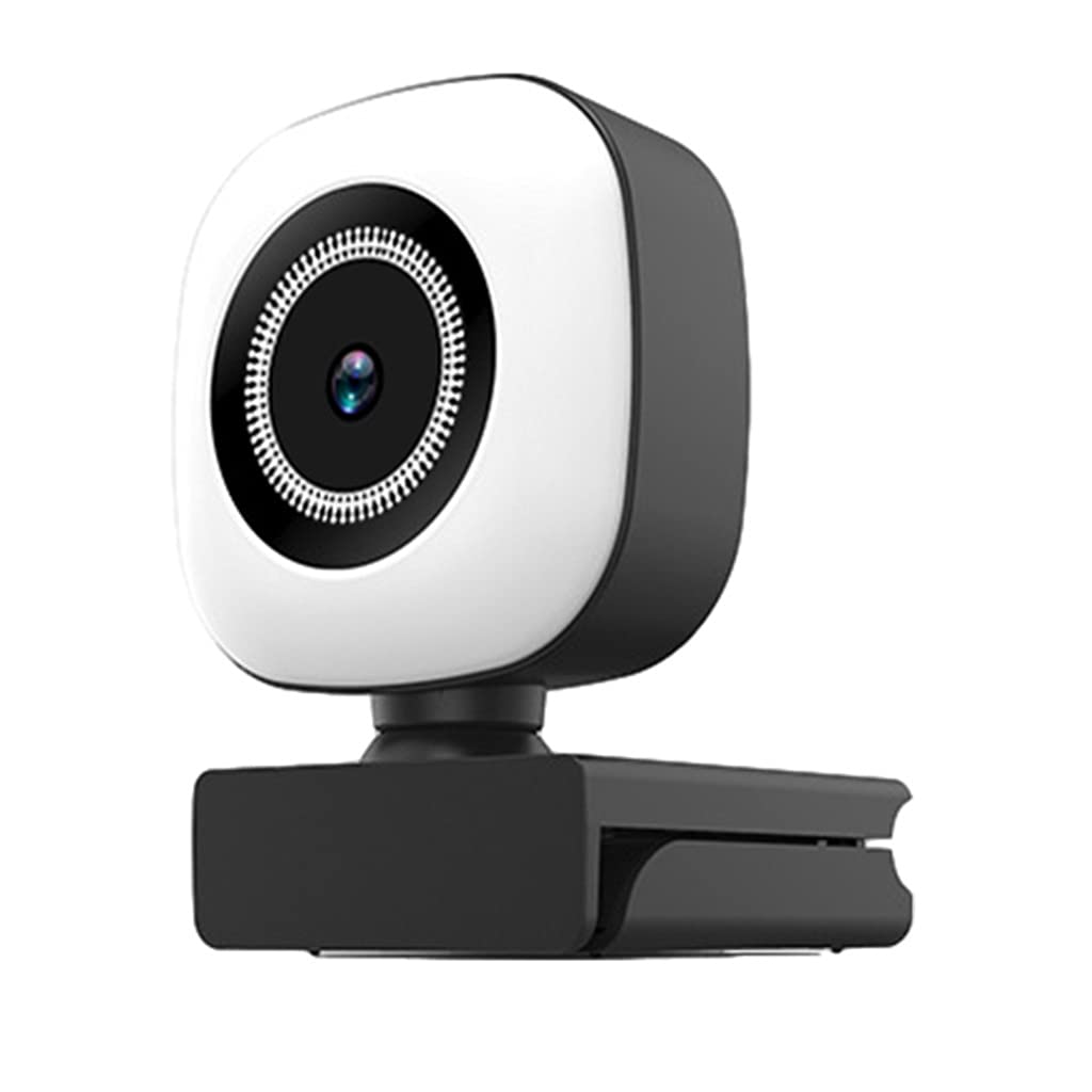 EBVincxmk Auto-Fill Light 1080P USB Webcam with Built-in Microphone & Privacy Cover - HD Streaming Camera for Laptop/PC, Perfect for Zoom Meetings, Online Classes, Live Streaming & Video Recording