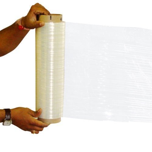 Clear Stretch Film Plastic Pallet Wrap - 18 Inch x 1500 Ft, 80 Gauge (4 Rolls) - Heavy Duty Shipping & Moving Supplies for Secure Packaging