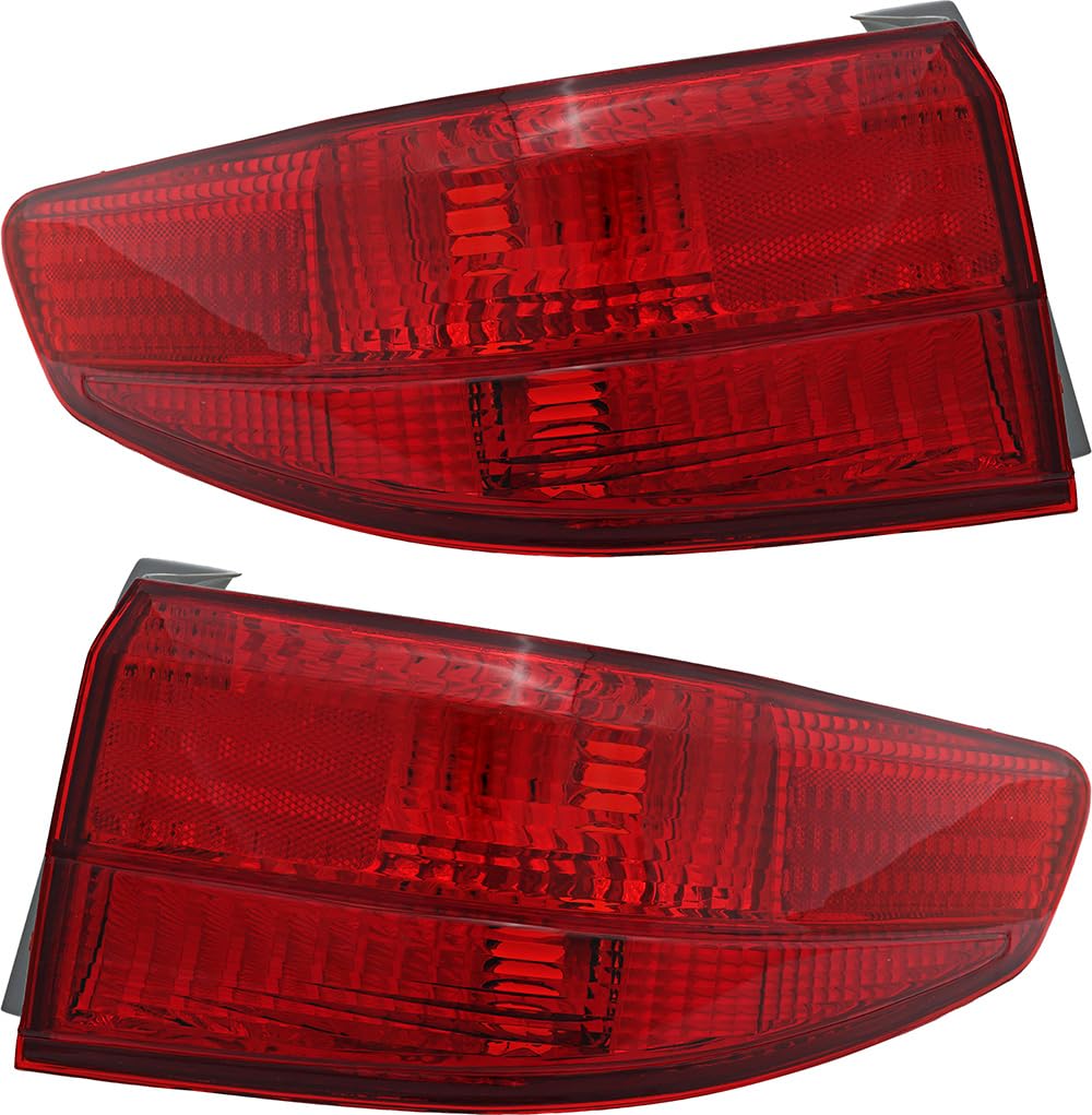 Honda Accord Sedan Tail Lights Lamps Set - Compatible with 2005 Model Year - Driver & Passenger Side Replacement - Enhance Visibility & Safety for Night Driving
