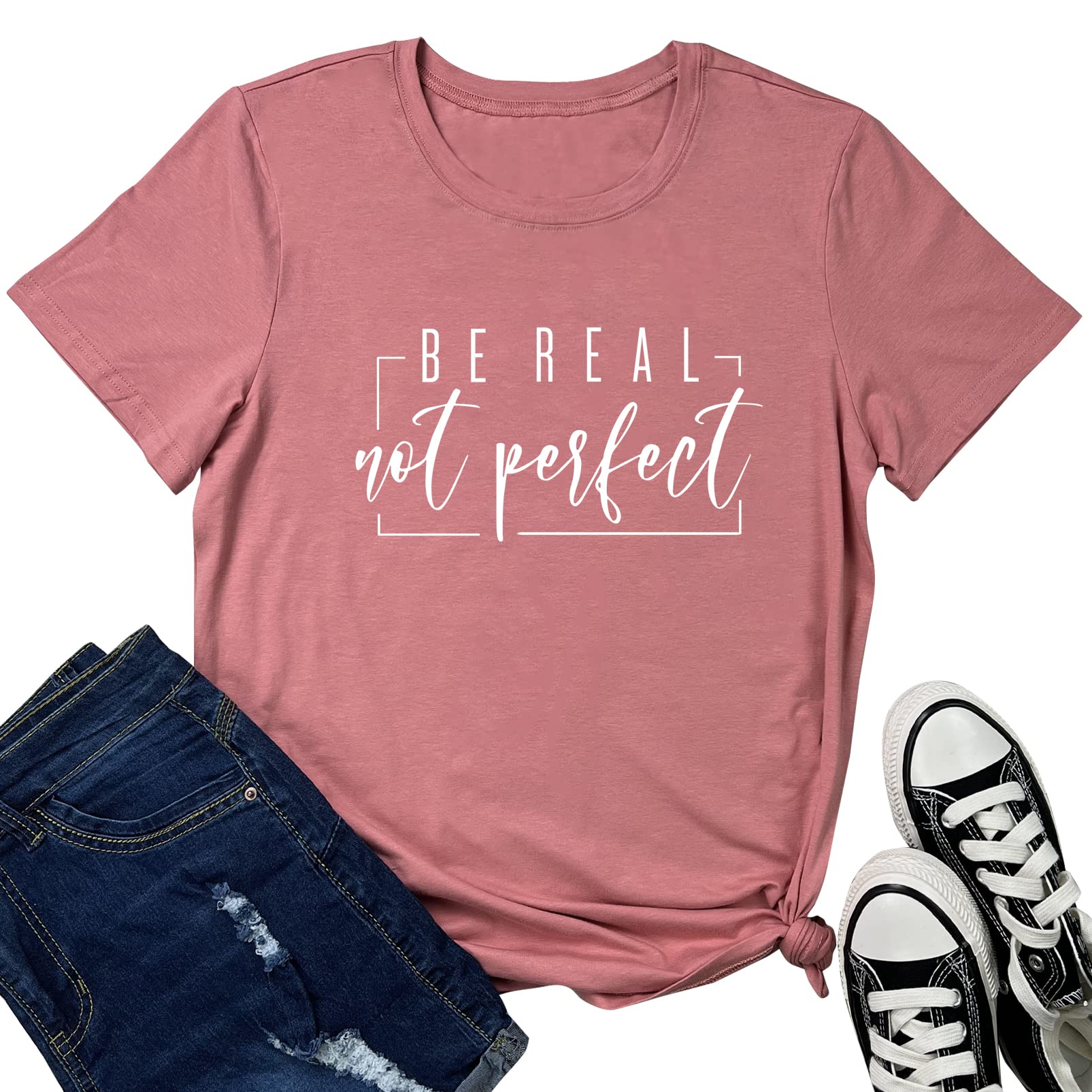 ROSEPARK Women's Cute Graphic T-Shirts - Soft Cotton Short Sleeve Casual Tops for Everyday Wear | Perfect for Outings, Shopping & Relaxing