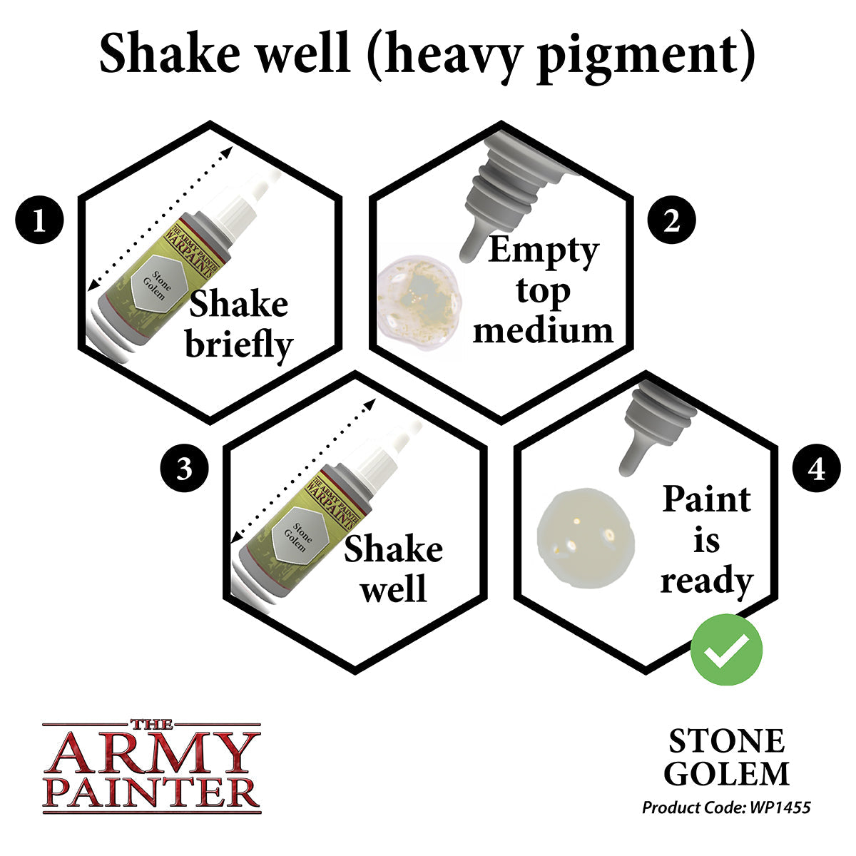 Warpaints: Stone Golem Miniature Paint Set for Tabletop RPG & Wargaming - Perfect for D&D, Warhammer, and Fantasy Battle Scenes