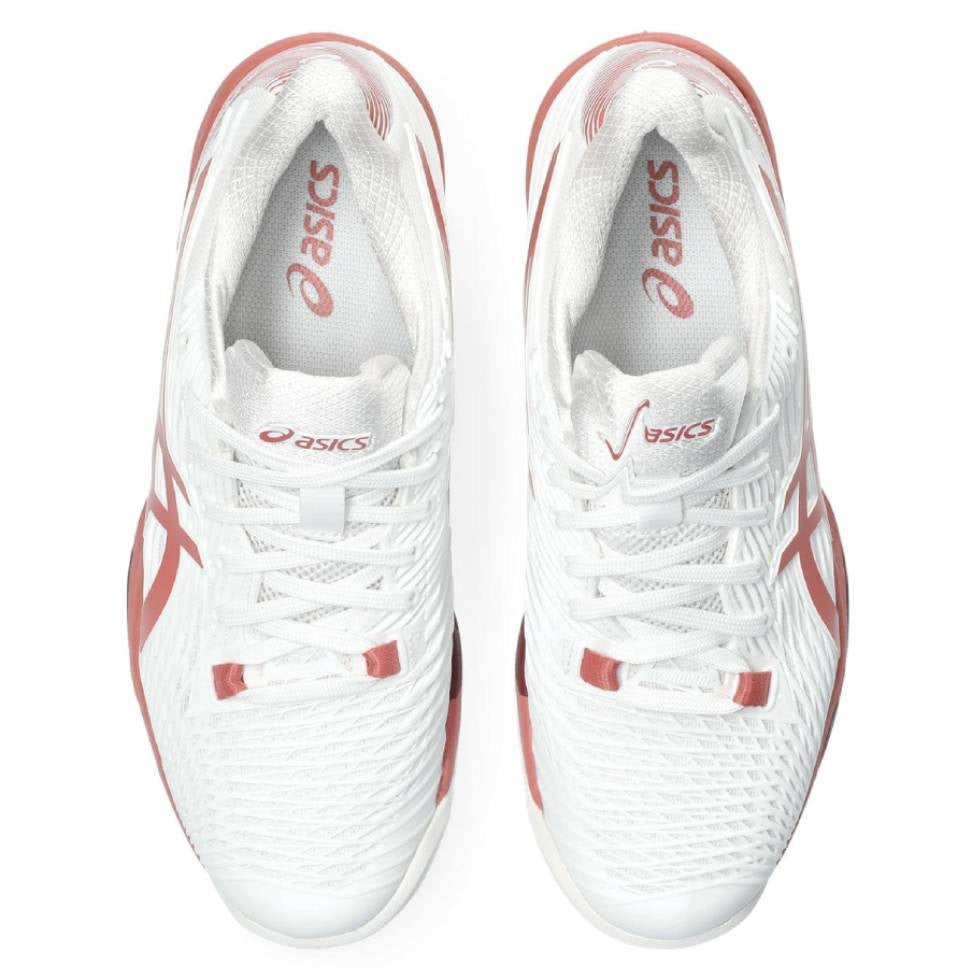 ASICS Solution Speed FF 2 Women's Tennis Shoes - Lightweight Performance Court Shoes for Women (White/Light Garnet) | Perfect for Competitive Matches & Training Sessions