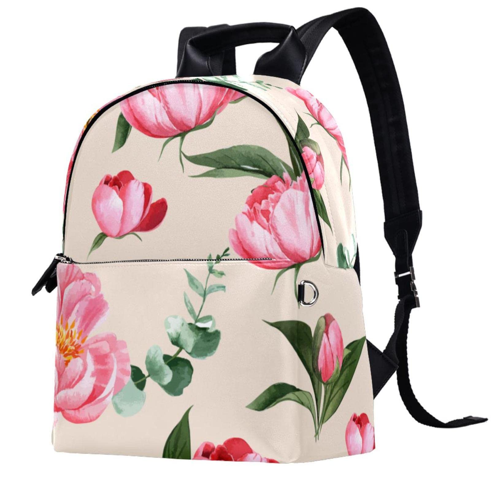 Vintage PU Leather Backpack for Women - 14.5