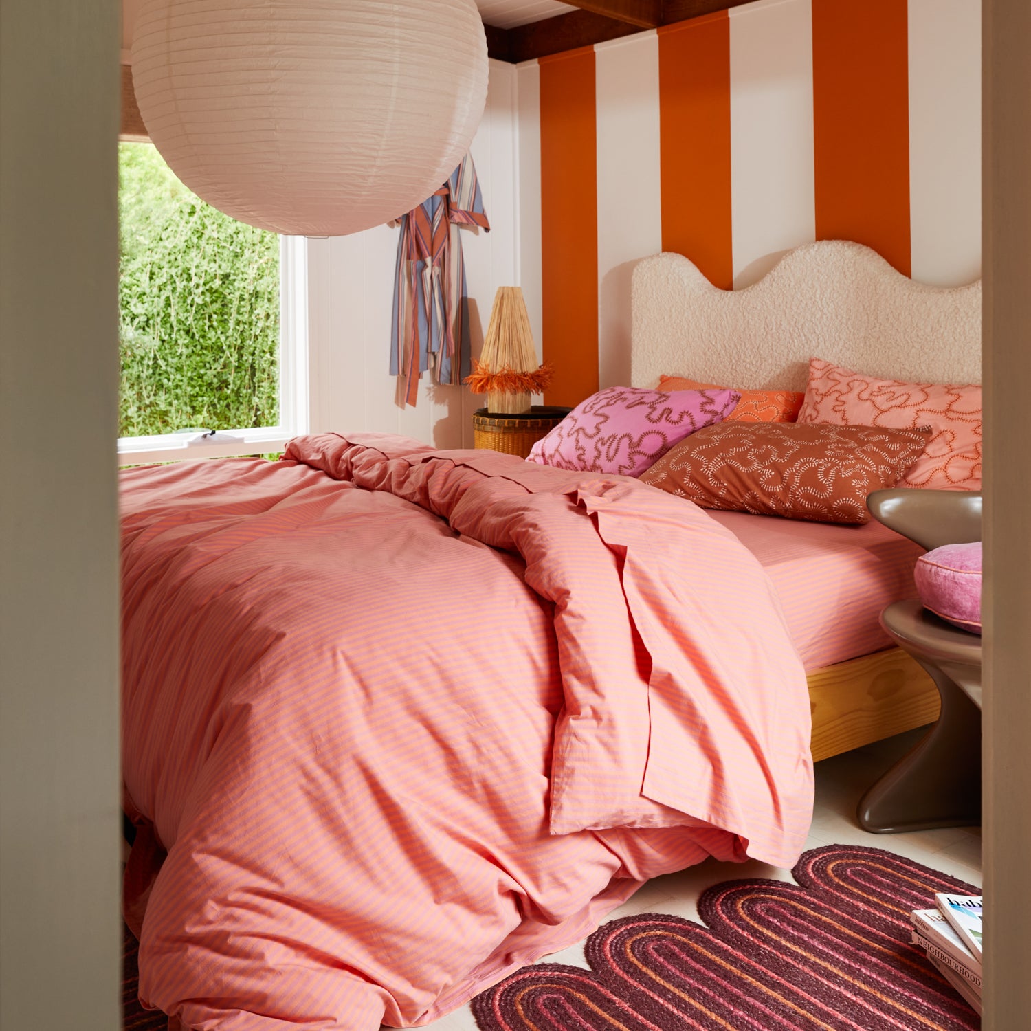 Bundi Cotton Quilt Cover Set - Soft & Breathable Rosewater Pink Bedding - Perfect for Master Bedroom, Guest Room & Dorm Decor