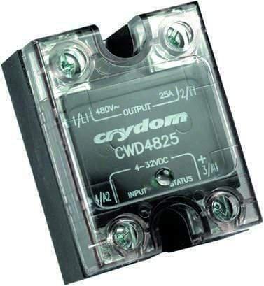 CWA4890P Solid State Relay - Single Phase 90-280VAC Control, 90A 48-660VAC Load with Overvoltage Varistor Protection | Industrial Automation & HVAC Systems