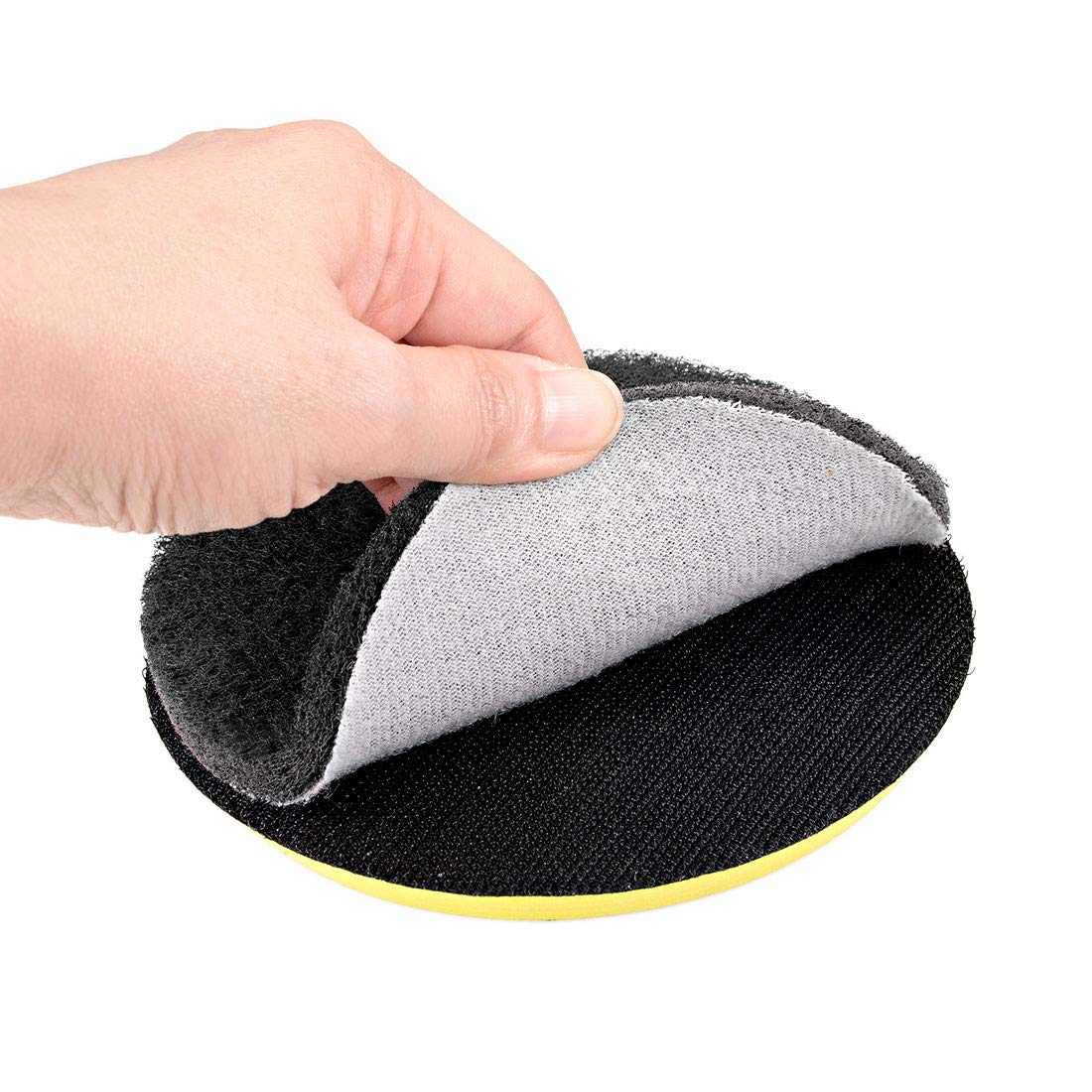 uxcell 5 Inch 800 Grit Drill Power Brush Tile Scrubber Scouring Pads - 5pcs Heavy Duty Cleaning Tool for Grout, Tile, Concrete & Stone - Perfect for Bathroom, Kitchen & Garage Cleaning