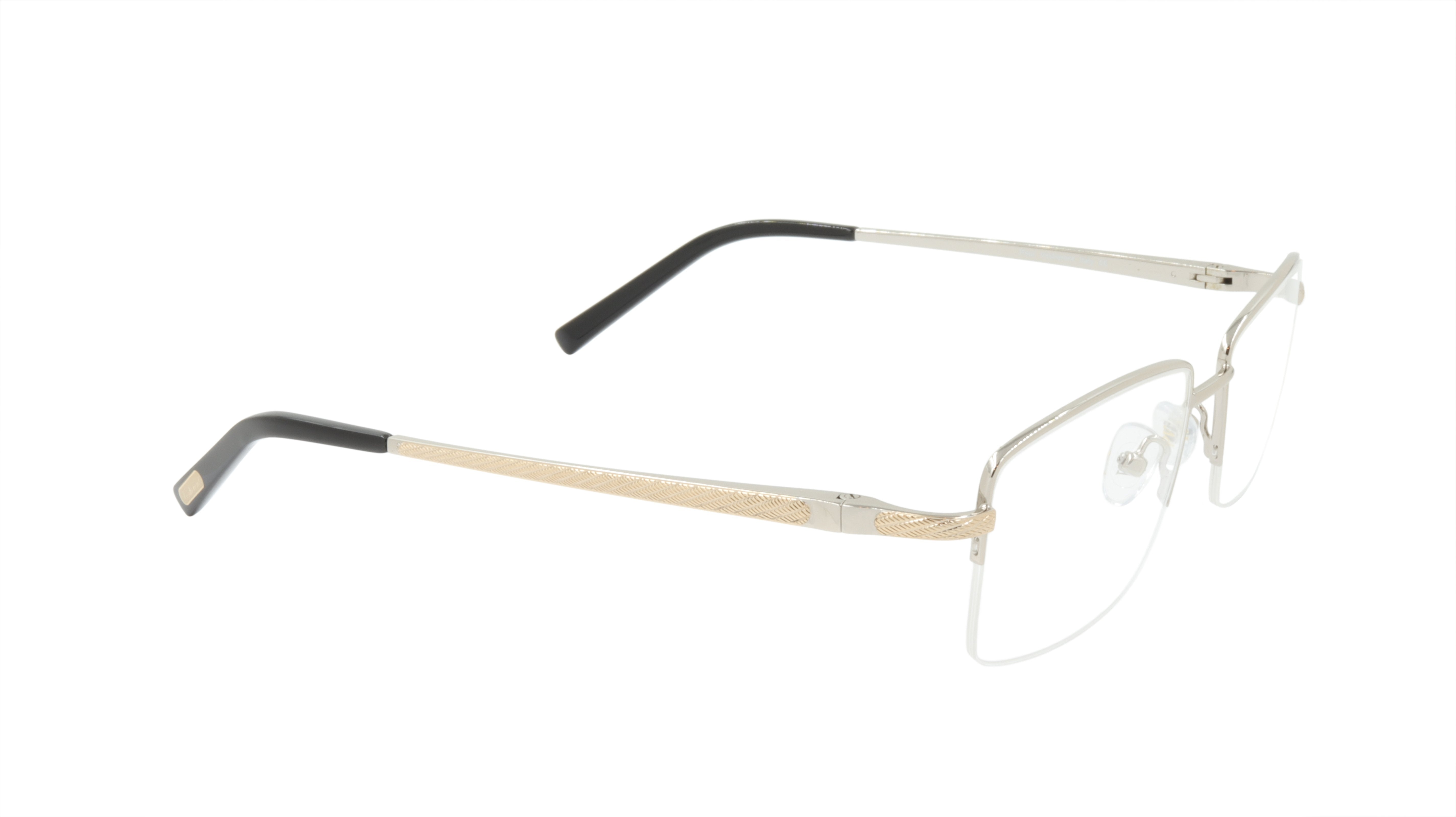 Paul Vosheront Men's Eyeglasses - Gold & Silver Titanium Frame - Lightweight & Durable for Work, Reading & Everyday Wear