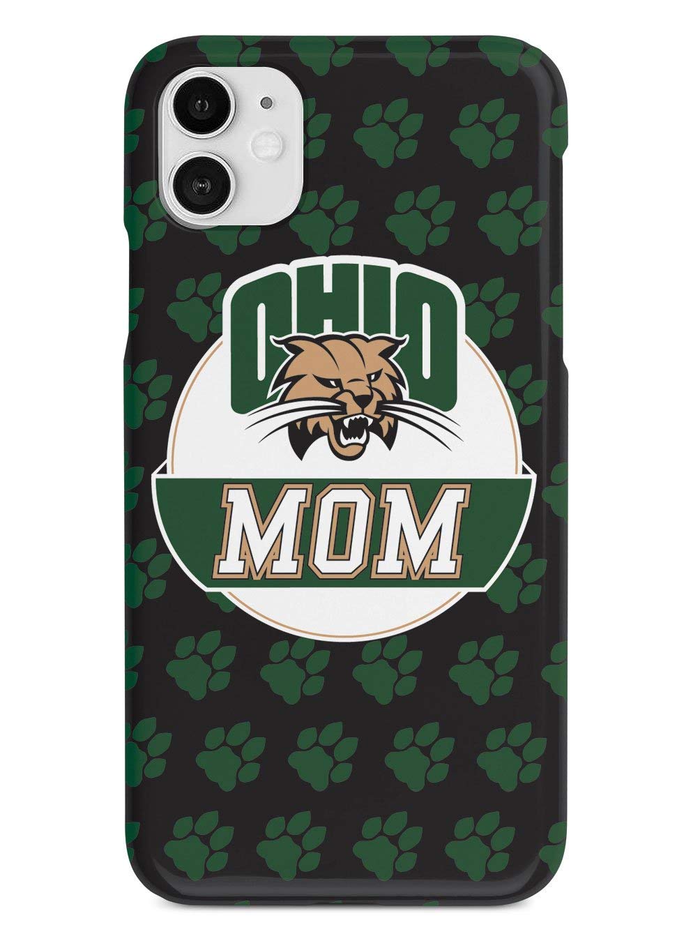 Inspired Cases - iPhone 12 Case Compatible with Apple iPhone 12 - 3D Textured Protective Phone Cover - Shockproof & Anti-Scratch - Perfect for College Students, Moms & Ohio University Bobcats Fans - Ideal for Daily Use, Work & School Activities