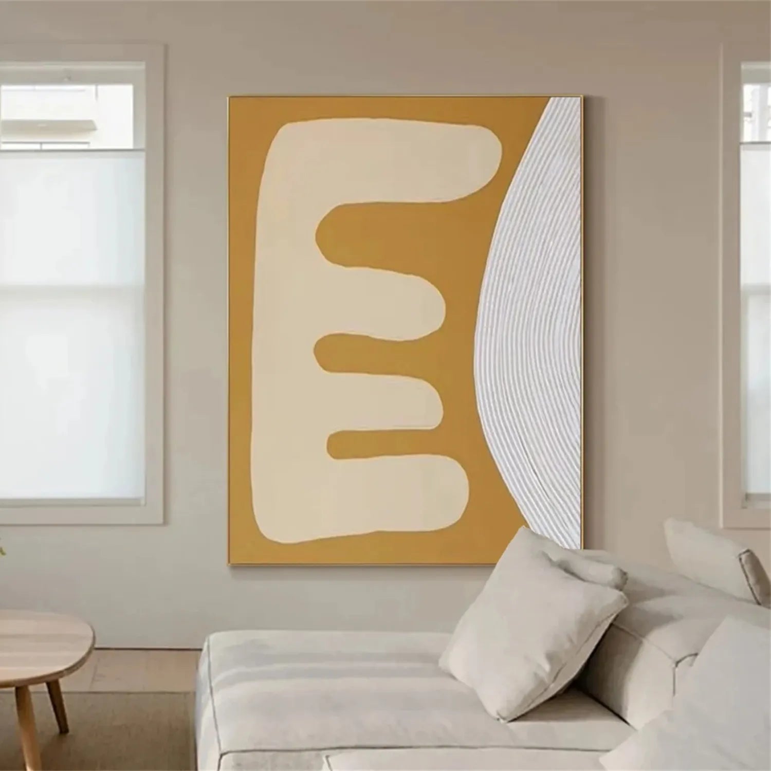 Abstract Painting #AB 200 - Modern Wall Art for Living Room, Bedroom & Office Decor | Large Canvas Artwork for Home & Commercial Spaces