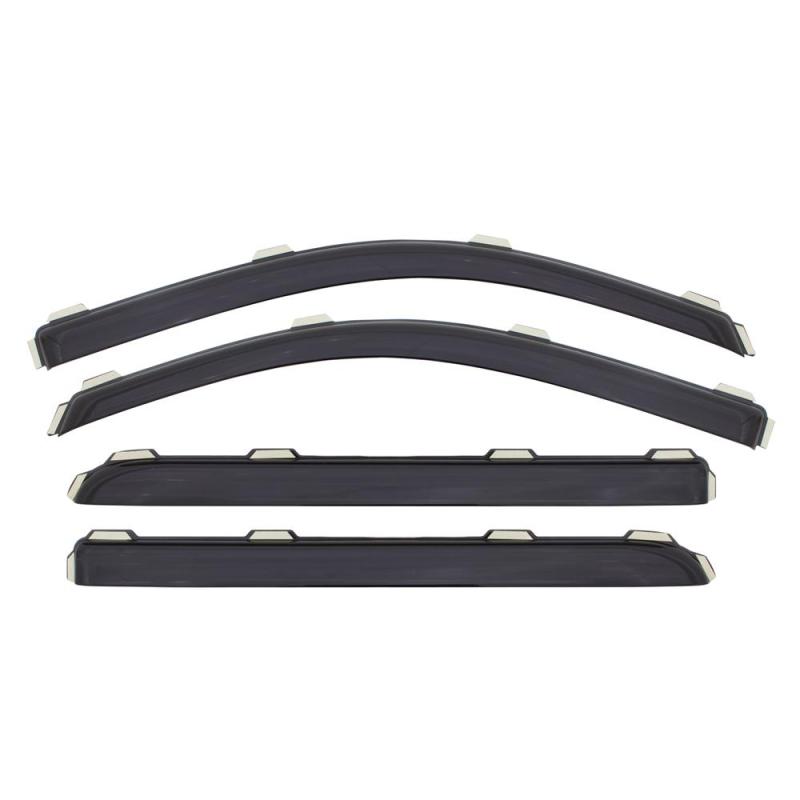 AVS Ventvisor In-Channel Window Deflectors (4-Piece Set, Smoke Tint) - Compatible with 2006-2010 Jeep Commander - Rain Protection & Improved Airflow for Off-Roading and Daily Commuting