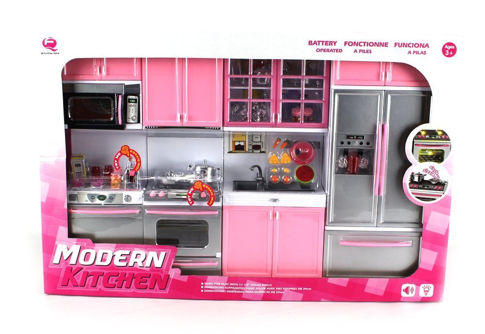 Battery Operated Toy Kitchen Playset for 11.5