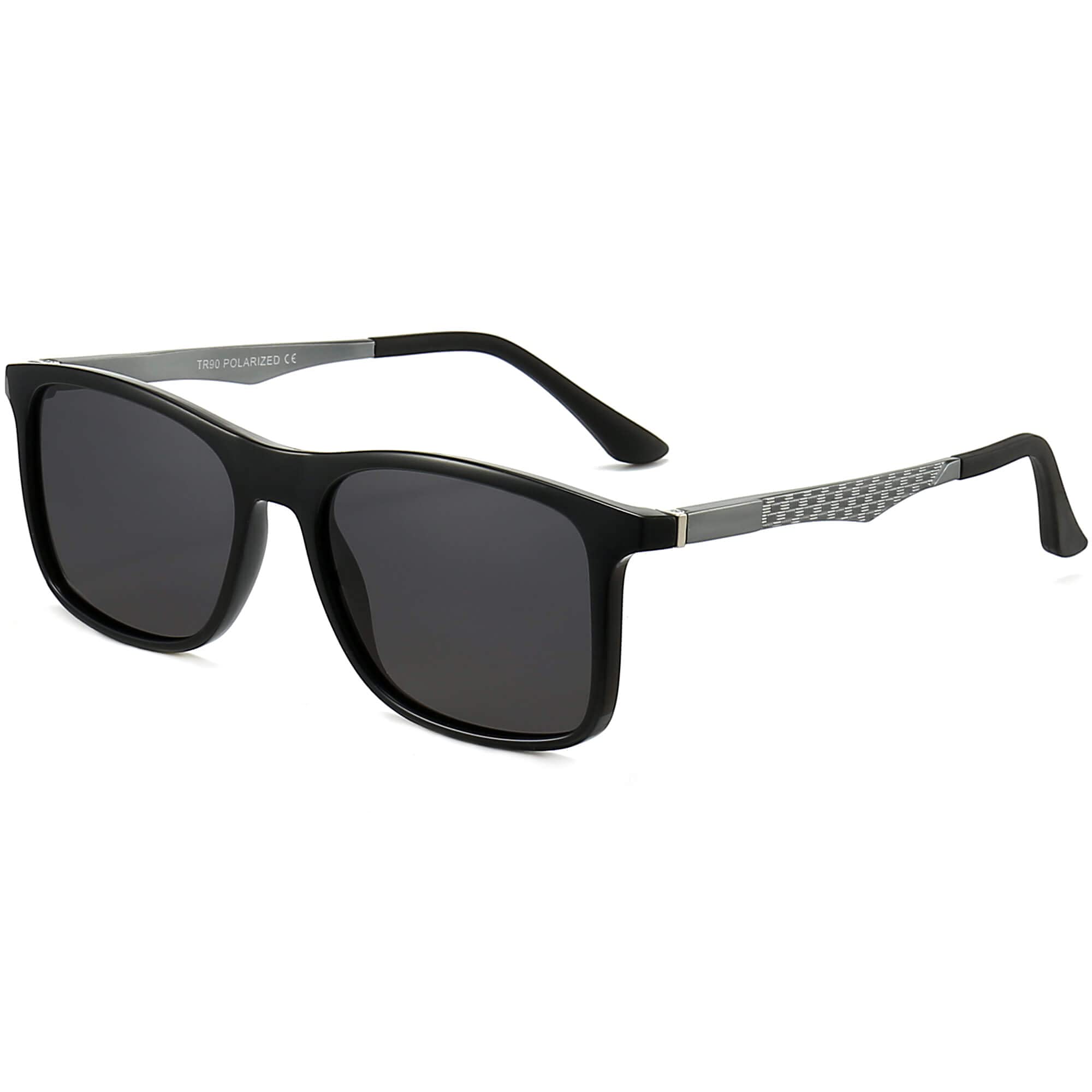 ANRRI Polarized Square Sunglasses for Men - UV400 Protection, Adjustable Metal Temples - Perfect for Driving, Fishing & Outdoor Activities