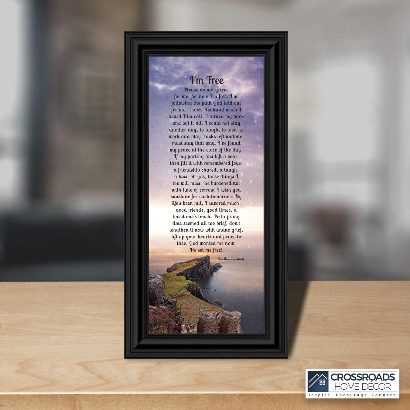 Memorial Picture Frame for Mom - Sympathy Bereavement Gift for Home Décor