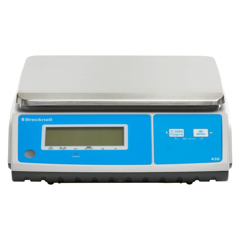 Brecknell 430-15 Precision Food Service Scale - 15 lb Capacity with 0.001 lb Accuracy | Perfect for Commercial Kitchens, Bakery Portioning & Deli Weighing