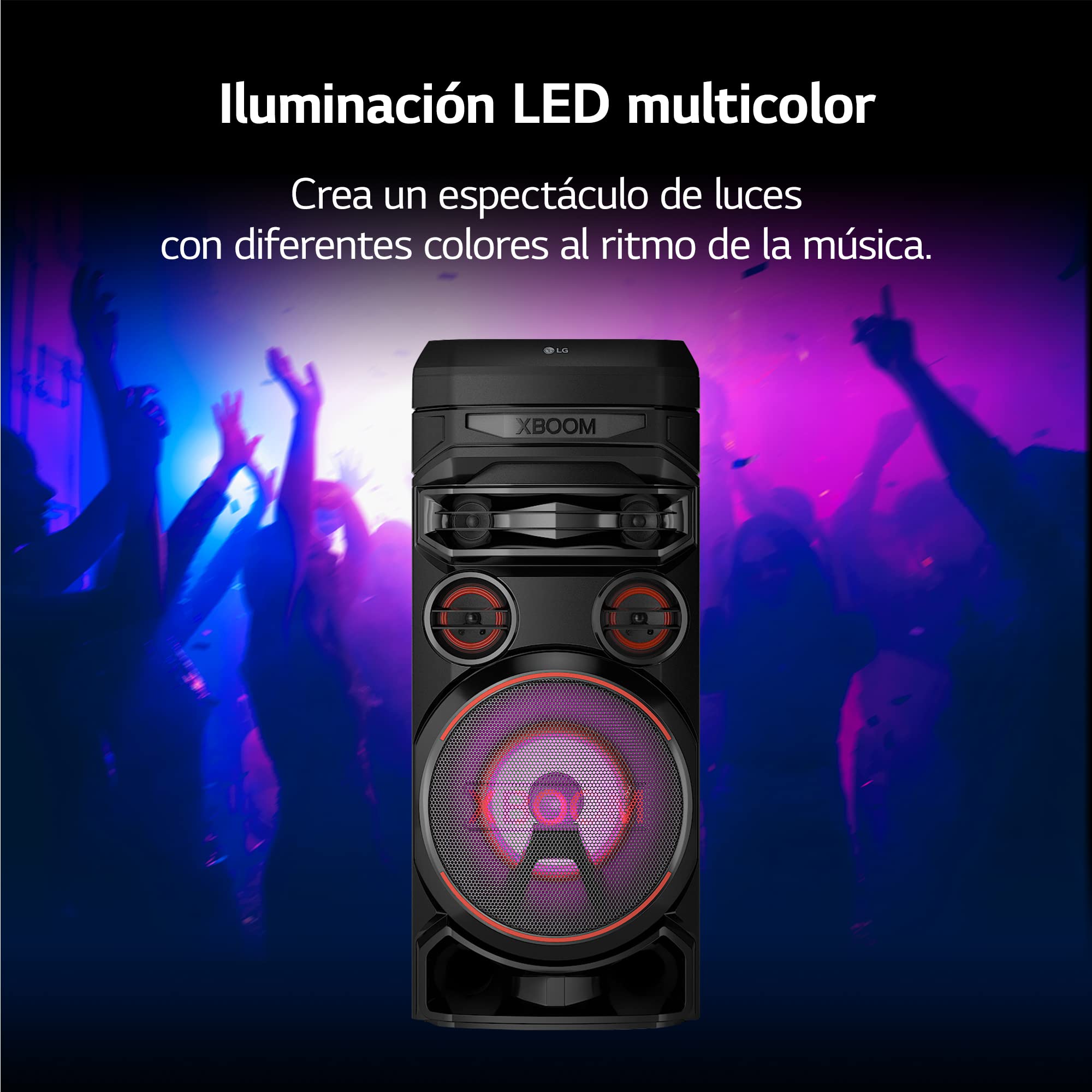 LG XBOOM RNC7 Portable Bluetooth Party Speaker with 8-Inch Woofer - High Power Audio for Outdoor, Home, and Party Events