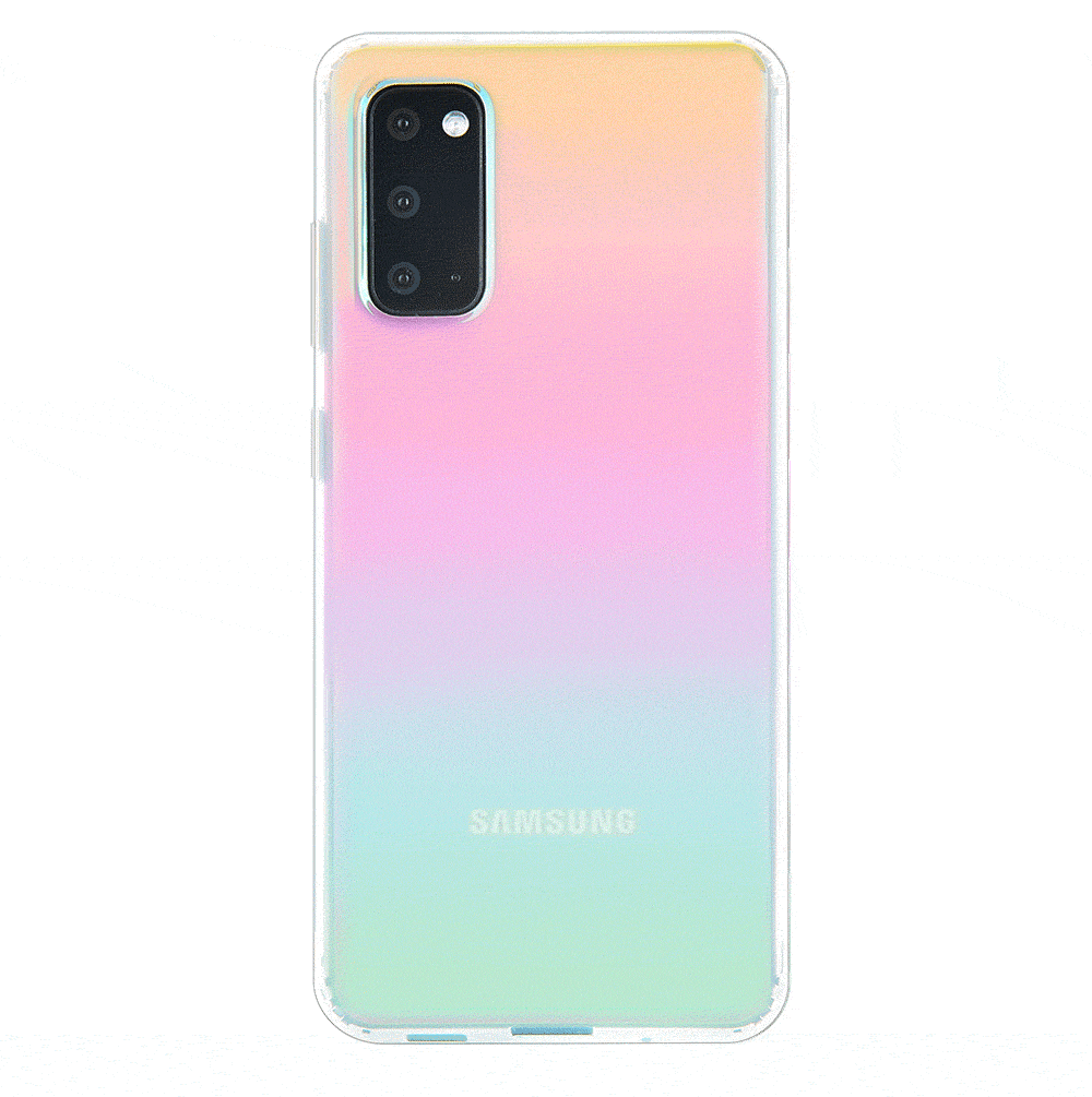 Samsung Galaxy Phone Case with White Opal Design - Slim Protective Cover for Everyday Use, Work, and Travel