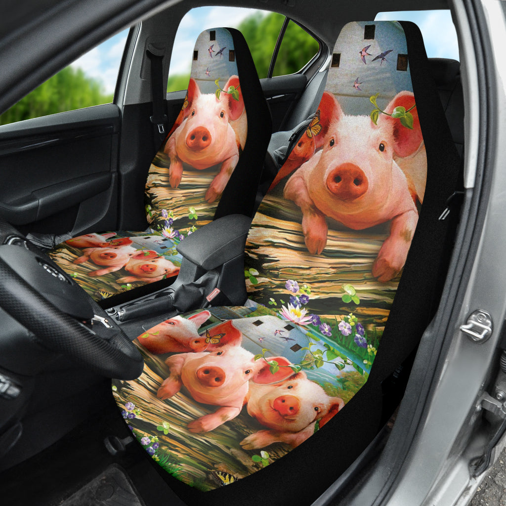 Premium Pig Car Seat Covers - Cute & Durable Auto Accessories for Pet Lovers | Perfect Gift for Women & Men | Ideal for Cars, Trucks & SUVs