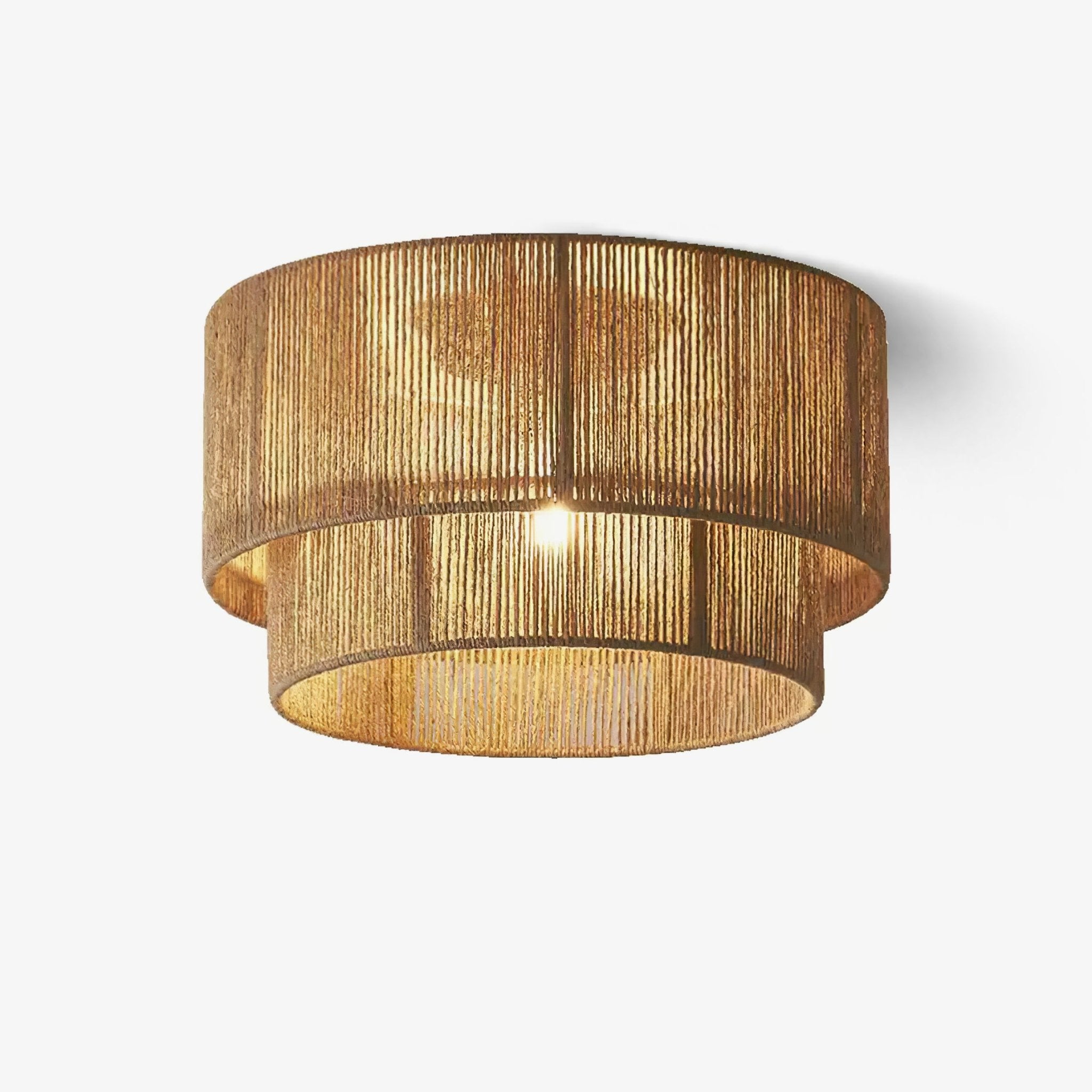 Astra Woven Ceiling Lamp - Modern Handwoven Rattan Pendant Light for Living Room, Bedroom, and Dining Room - Perfect for Boho, Farmhouse, and Coastal Decor Styles