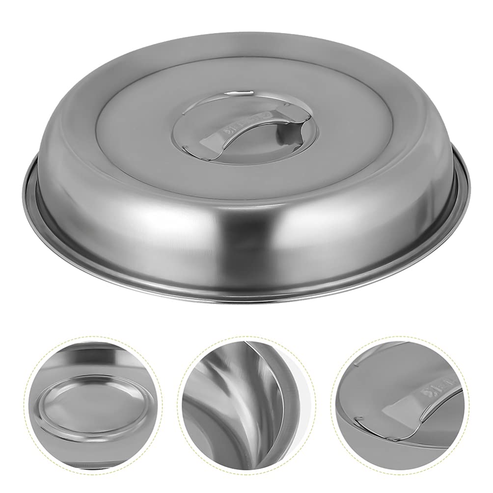BESTONZON Stainless Steel Dinner Plate Covers - Set of 2, Household Food Covers for Steak, Oilproof Cloche Plate Cover - Perfect for Restaurants, Parties & Food Presentation