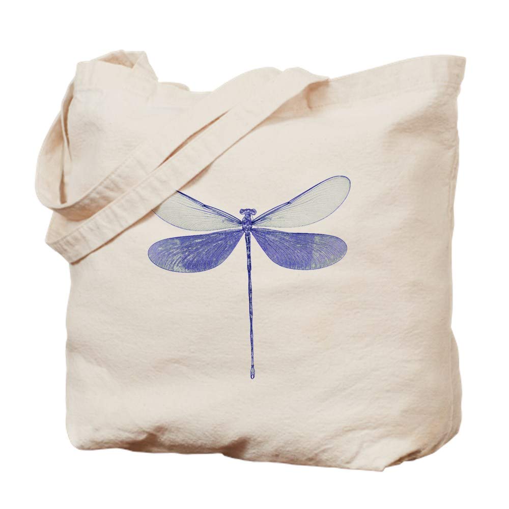 Blue Dragonfly Canvas Tote Bag - Eco-Friendly Reusable Shopping Bag for Groceries, Beach & Daily Use | Natural Cotton Carryall by CafePress